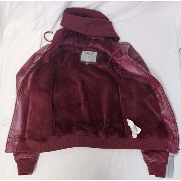 ashley by 26 international jacket Size Small Color Wine Style# JK-JR000072 New! - Picture 8 of 15
